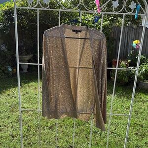 Alex Marie Gold Sequin Knit Top